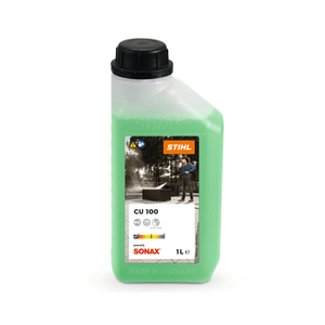 STIHL CU 100 Universal Cleaner bottle, effective cleaner for home and garden, safe for delicate surfaces.