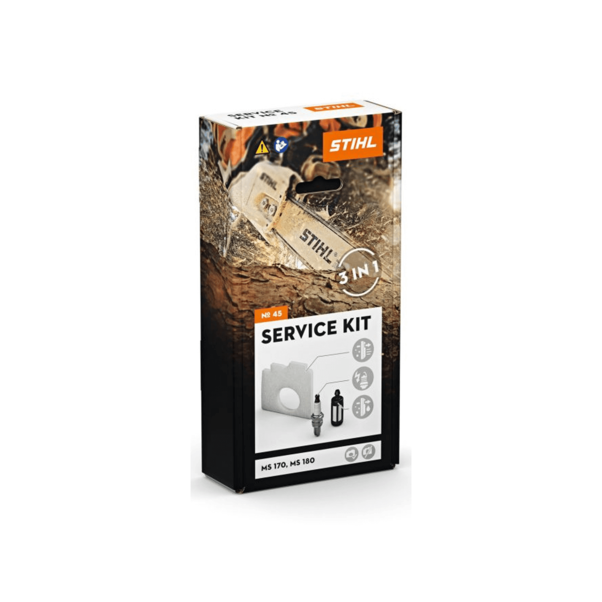 STIHL chainsaw service kit image for maintenance and peak performance in STIHL chainsaws.