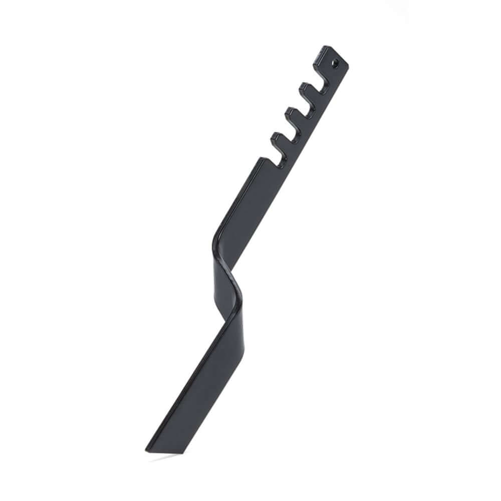 Cultivator blade for varying soil depth and speed; essential tool for tree surgeons in landscaping.