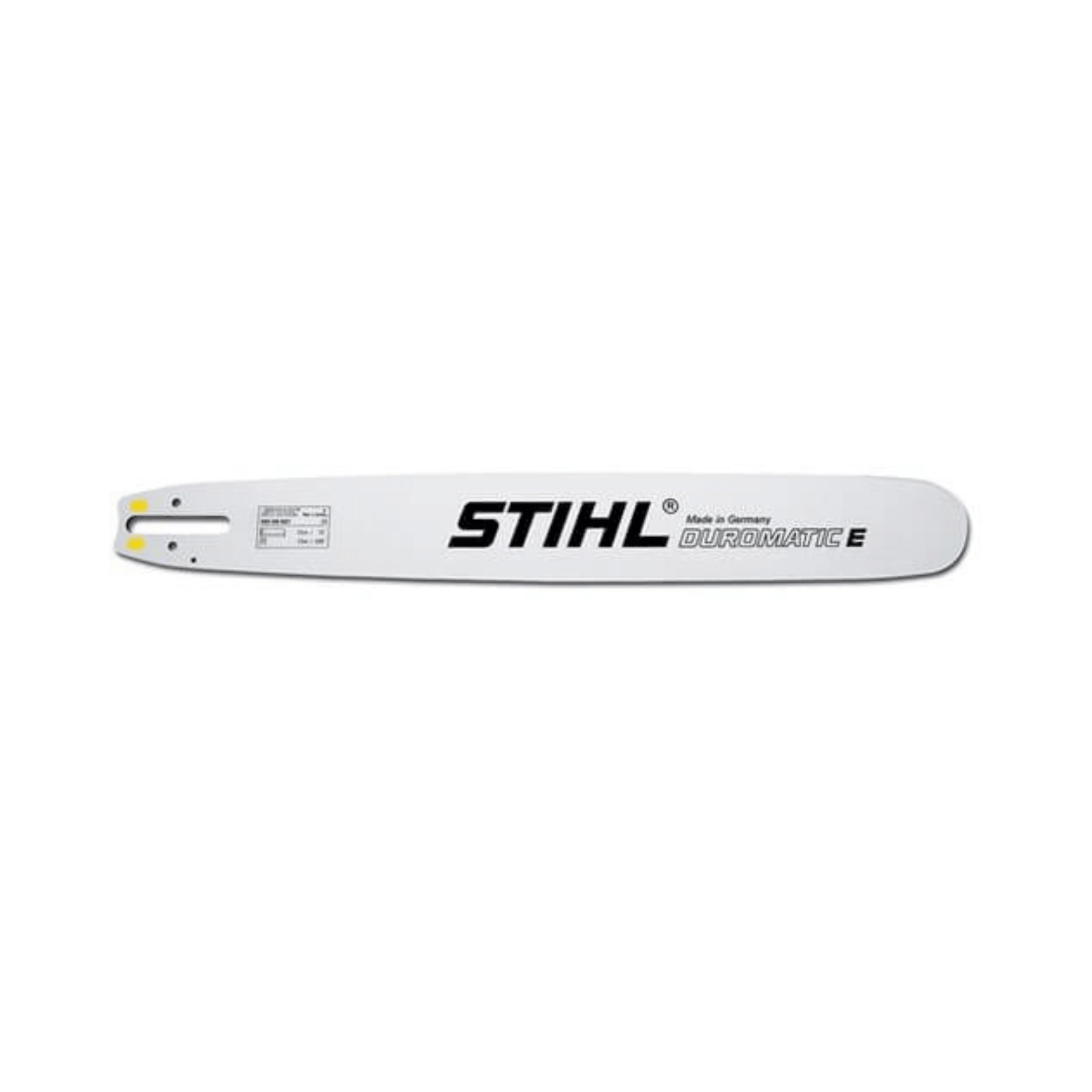 Duromatic Chainsaw Guide Bar 18" by STIHL, sturdy steel construction, ideal for medium to high-powered chainsaws.