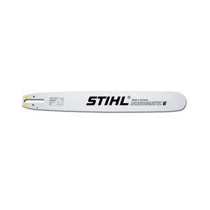 Duromatic Chainsaw Guide Bar 18" by STIHL, sturdy steel construction, ideal for medium to high-powered chainsaws.