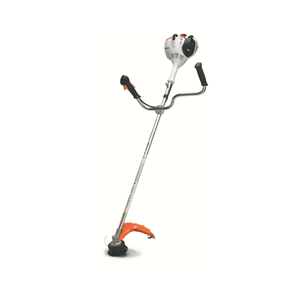 STIHL FS 56 C-E Petrol Brushcutter with ergonomic bike handle and 2-MIX engine for efficient lawn care.