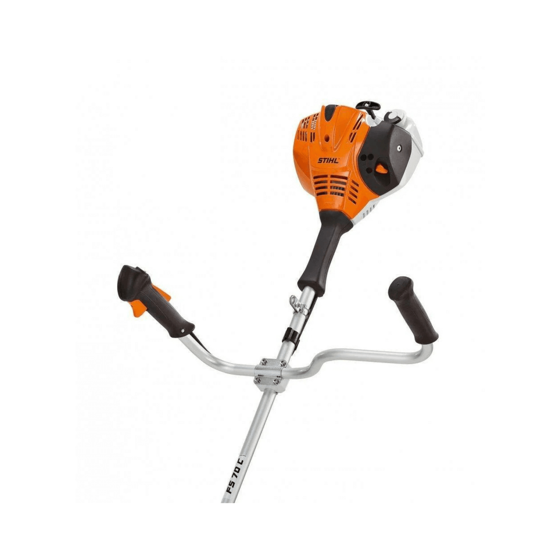 STIHL FS 70 C-E petrol brushcutter, designed for tree surgeons, featuring ergonomic controls and powerful performance.
