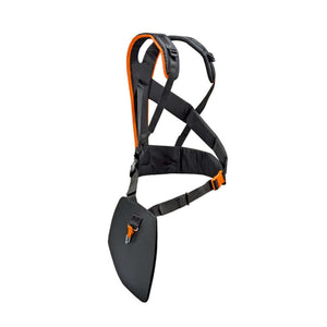 STIHL Universal Harness for strimmers, featuring padded straps and adjustable fit, ideal for tree surgeons.