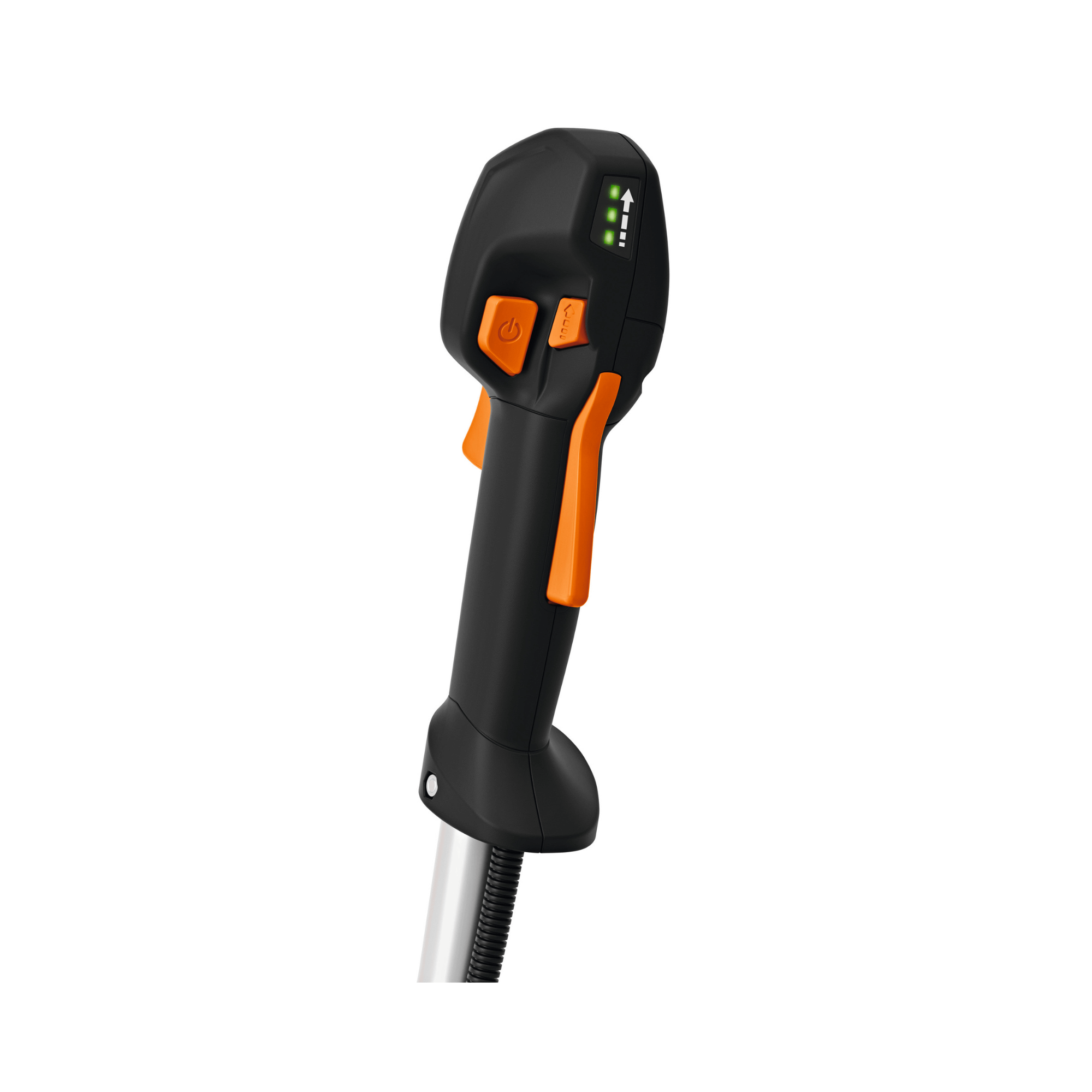 FSA 250 Cordless Brushcutter handle with control buttons for tree surgeons and arborists.