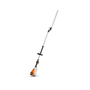 STIHL HLA 135 cordless long-reach hedge trimmer ideal for professional tree surgeon use in landscaping.