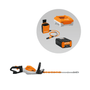 STIHL HSA 130 T Cordless Hedge Trimmer Kit with battery and charger, designed for professional tree surgeons.