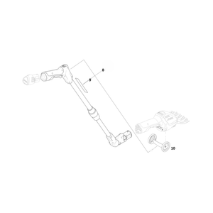 HSA 26 Cordless Garden Shears Spare Parts diagram showing replacement components and parts specifications.