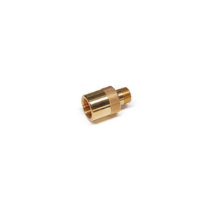 High pressure hose coupling connector for tree surgeons. Durable brass design for reliable hose connections.
