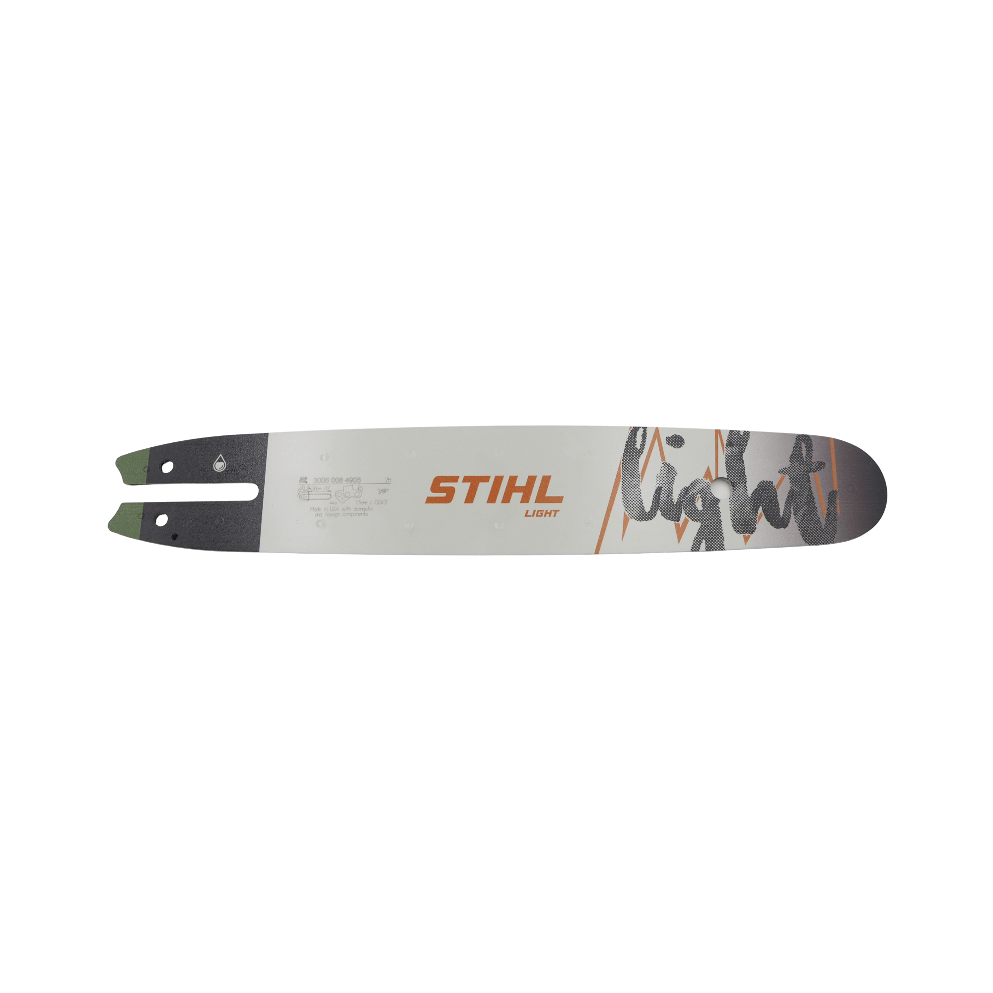 Light Chainsaw Guide Bar 12" - STIHL MS 162 Chainsaw guide bar, lightweight design for precise cuts and enhanced performance.