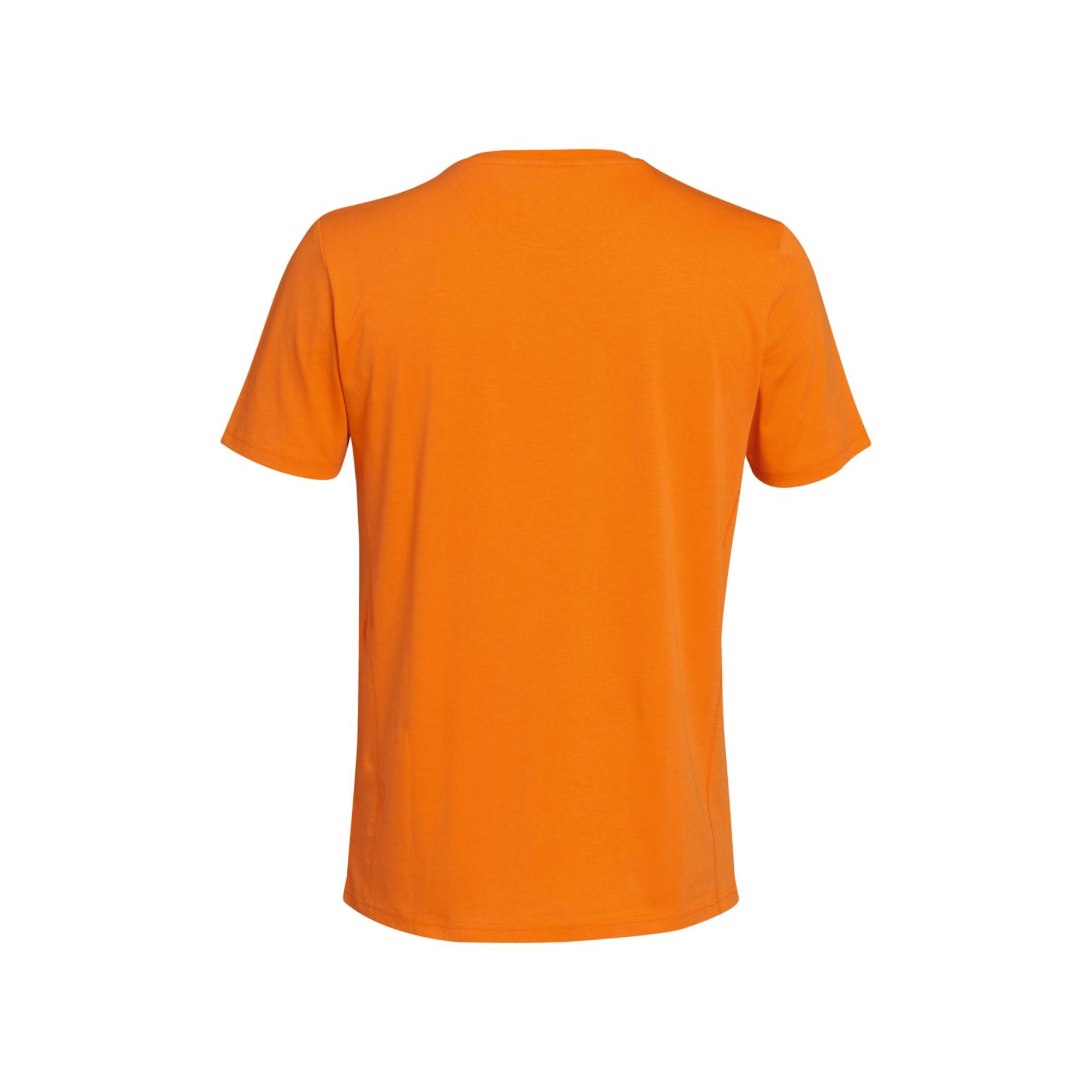 Back view of the Logo Circle T-Shirt Orange showcasing its vibrant color and design.