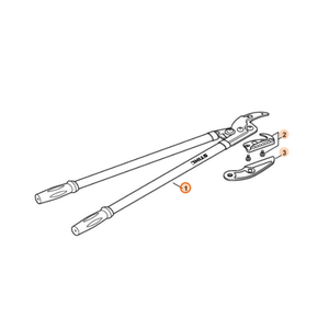 STIHL PB 35 Lopping Shears with labeled replacement parts diagram for easy identification of genuine parts.