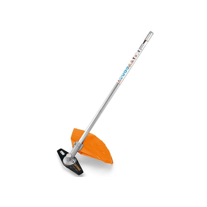 STIHL MB-KM Kombi Brushcutter Attachment with metal blade for tackling tough grass and overgrowth, ideal for tree surgeons.