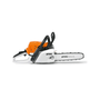 STIHL MS 251 petrol chainsaw side view, ideal for tree surgeons and property maintenance tasks.