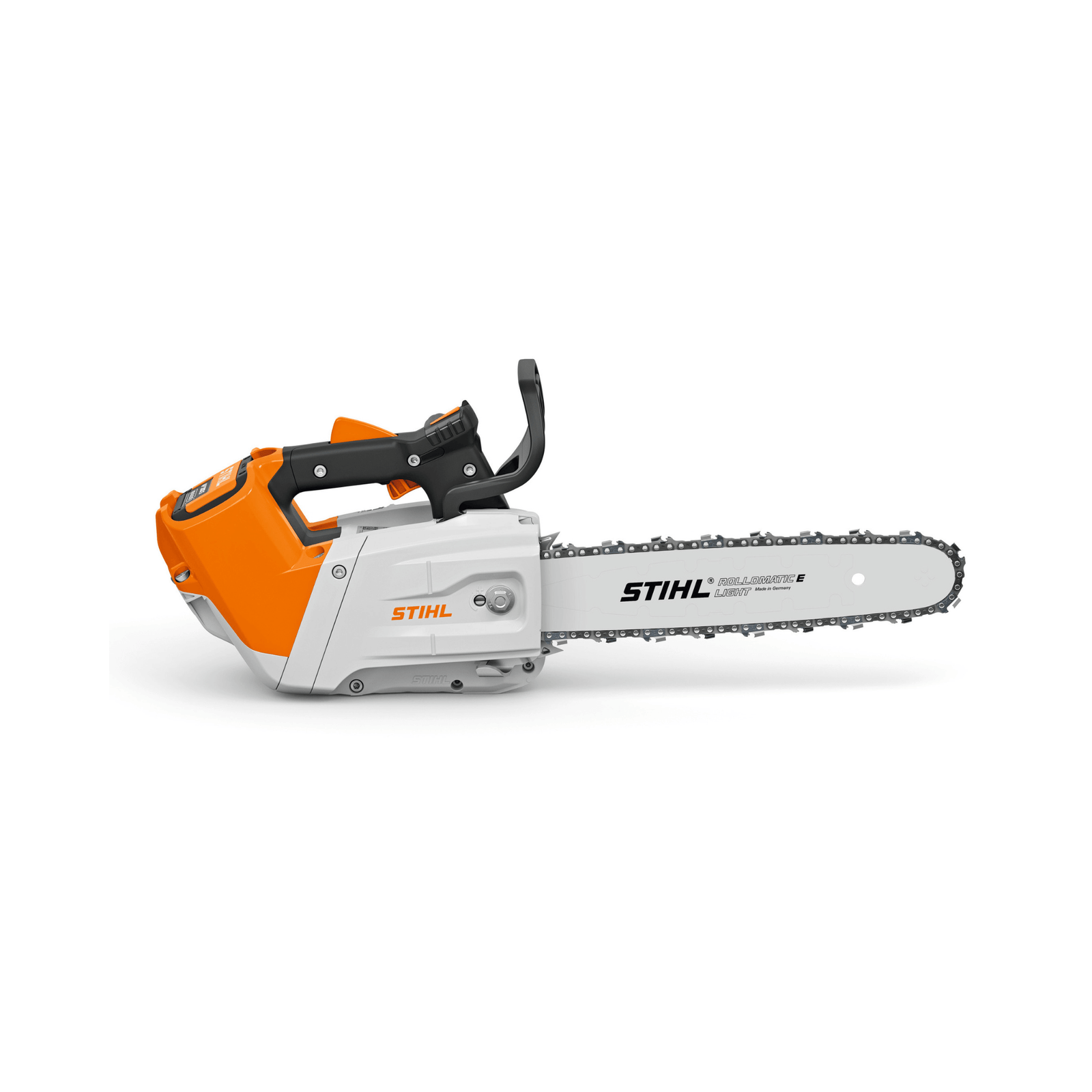 Stihl chainsaw on a white background