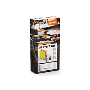 STIHL Pole Pruner Service Kits packaging displaying essential maintenance tools for peak performance.