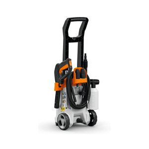 STIHL RE 80 Electric Pressure Washer with hose and accessories, designed for home and garden cleaning.