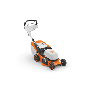 RMA 248 T Self Propelled Cordless Lawnmower in sleek design for efficient lawn maintenance.