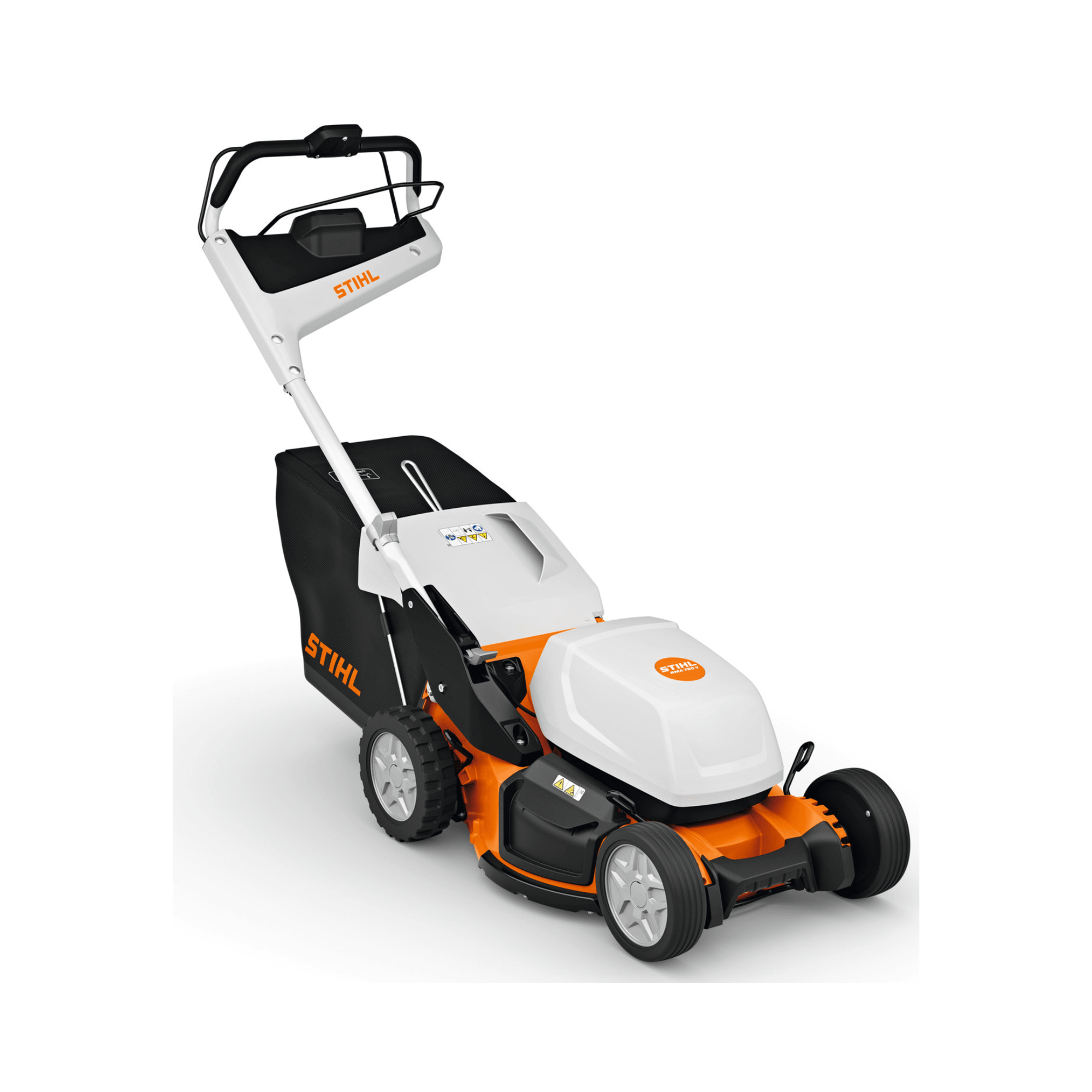 RMA 750V Professional Cordless Lawnmower by STIHL, designed for commercial lawn care and landscaping.