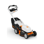 RMA 750V Professional Cordless Lawnmower by STIHL, designed for commercial lawn care and landscaping.
