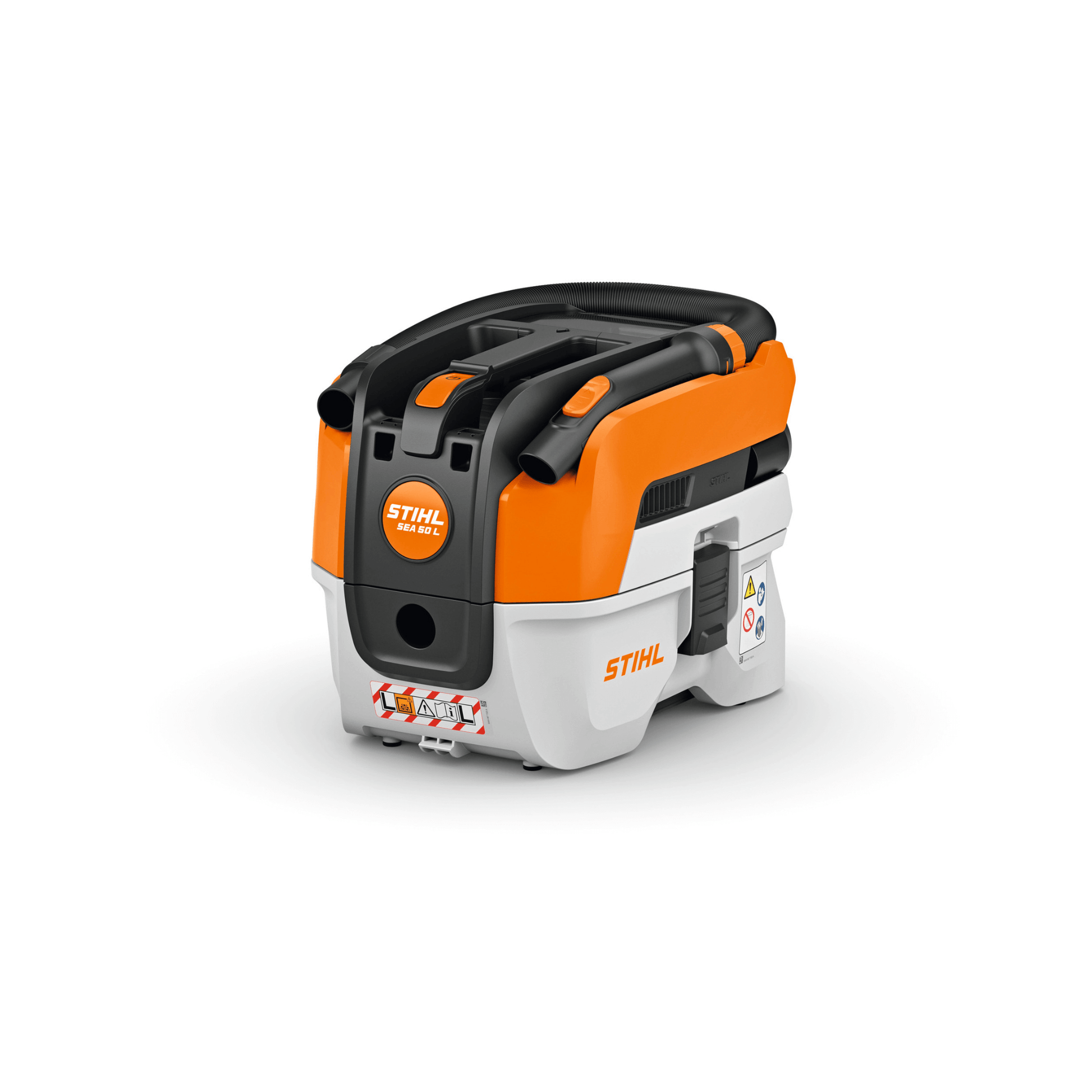 SEA 50 Cordless Vacuum Cleaner - STIHL compact wet & dry vacuum with lightweight design and onboard accessory storage.