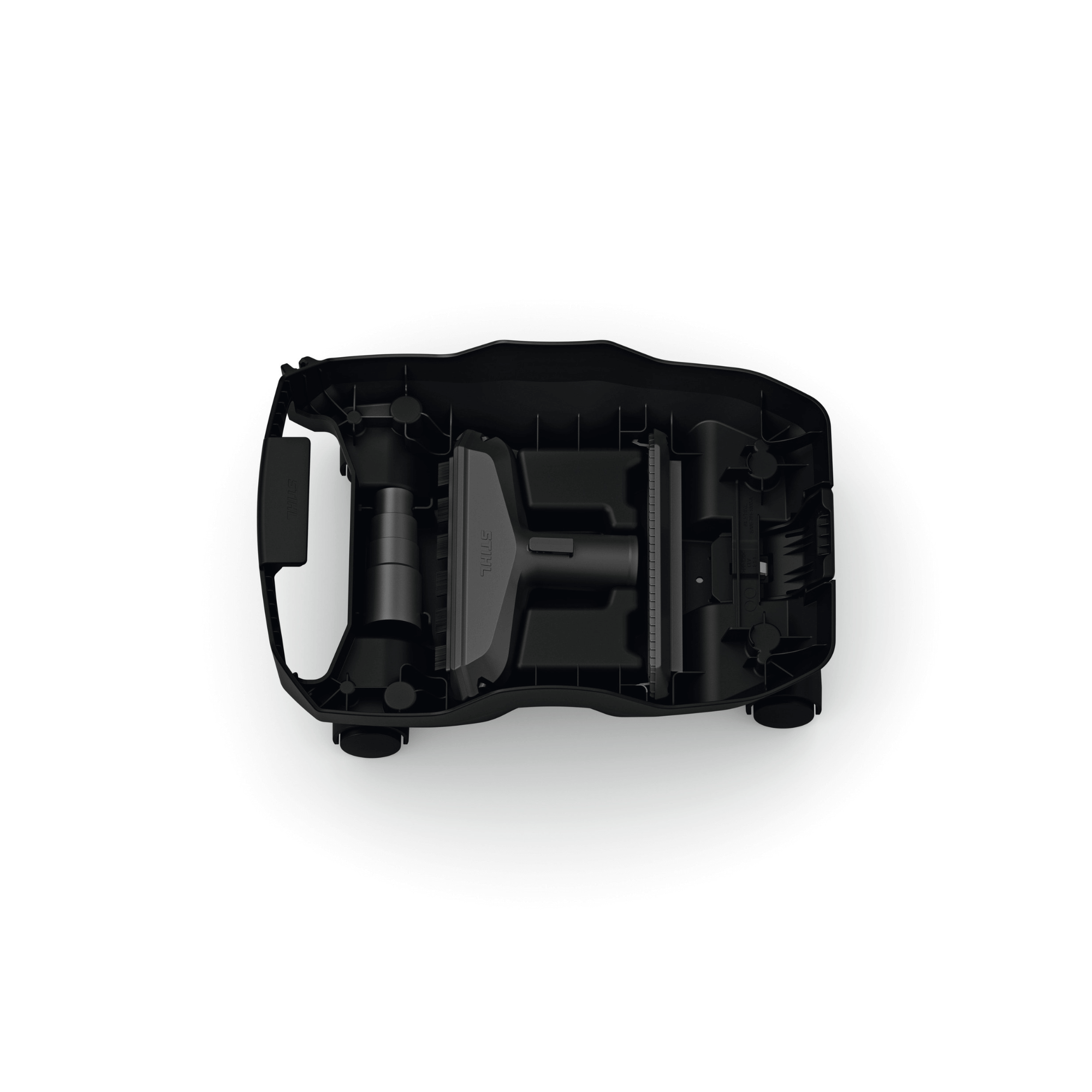 SEA 50 Wheel Cart & Accessories top view, showcasing its design for STIHL vacuum cleaner mobility.