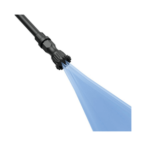 SGA 60 Cordless Sprayer nozzle dispensing water for effective spraying applications.