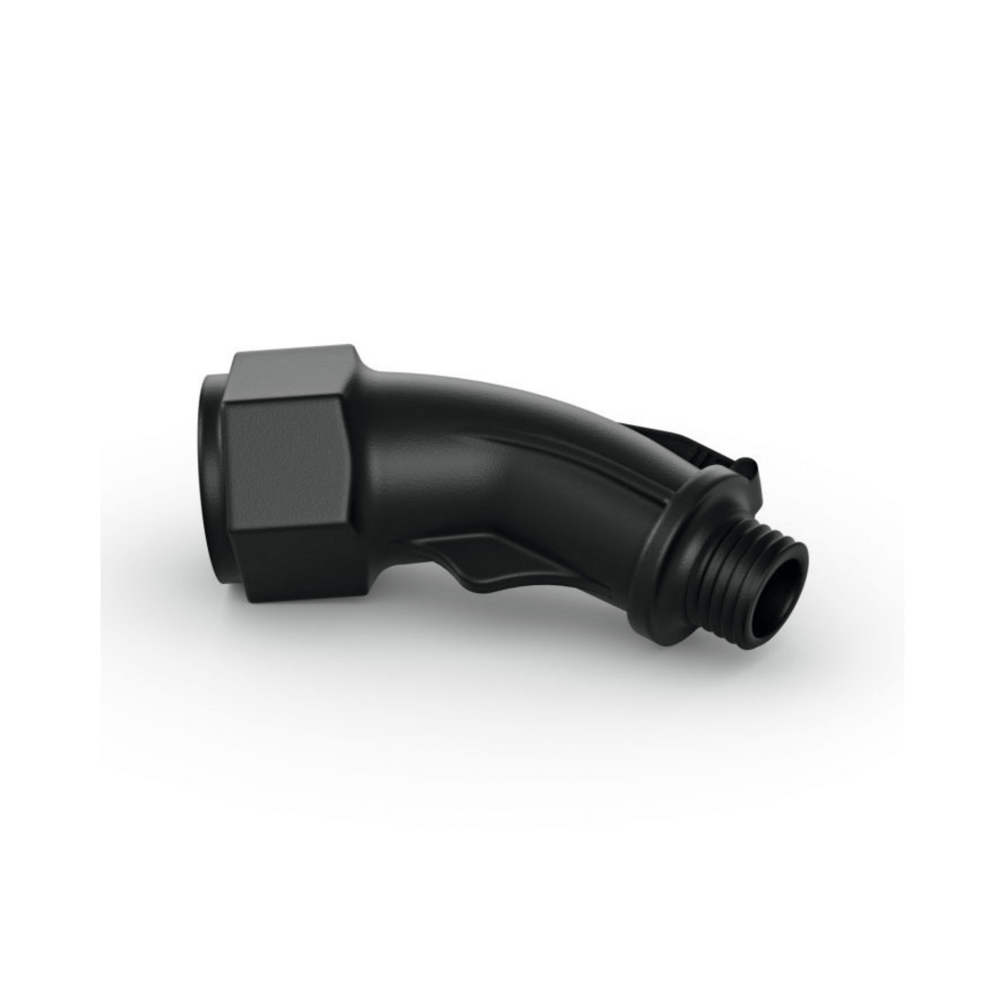 SGA 60 Cordless Sprayer accessory nozzle, durable black plastic with curved design for precise application.