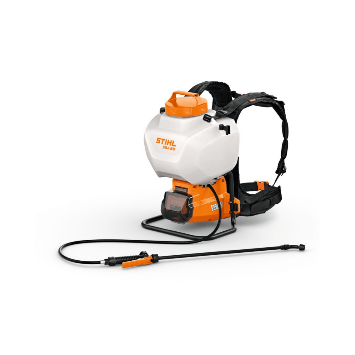 SGA 60 Cordless Backpack Sprayer for Tree Surgeon use, featuring lightweight design and ergonomic straps.
