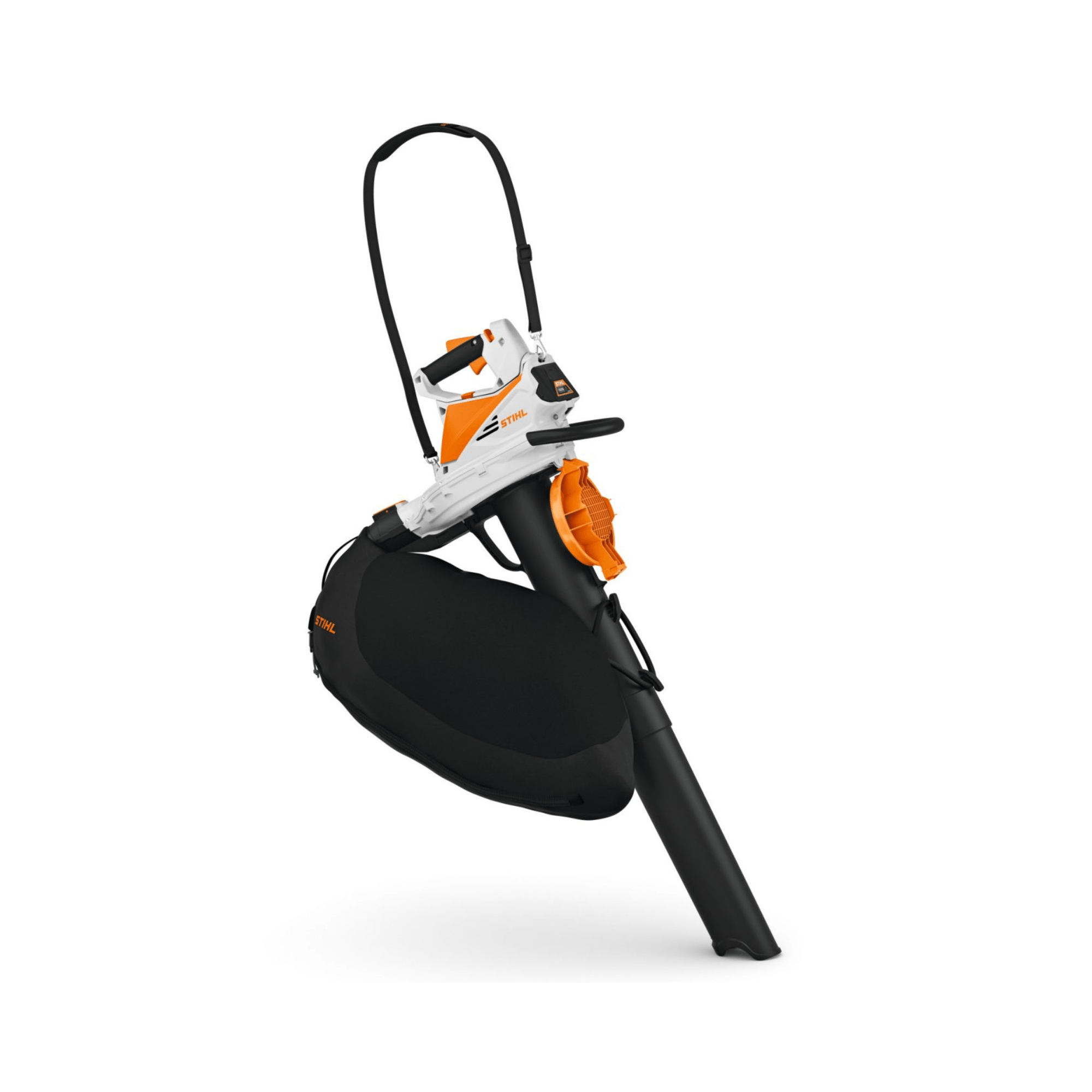 SHA 56 Cordless Leaf Vacuum Shredder, ideal for tree surgeons, with powerful suction and shredding capabilities.