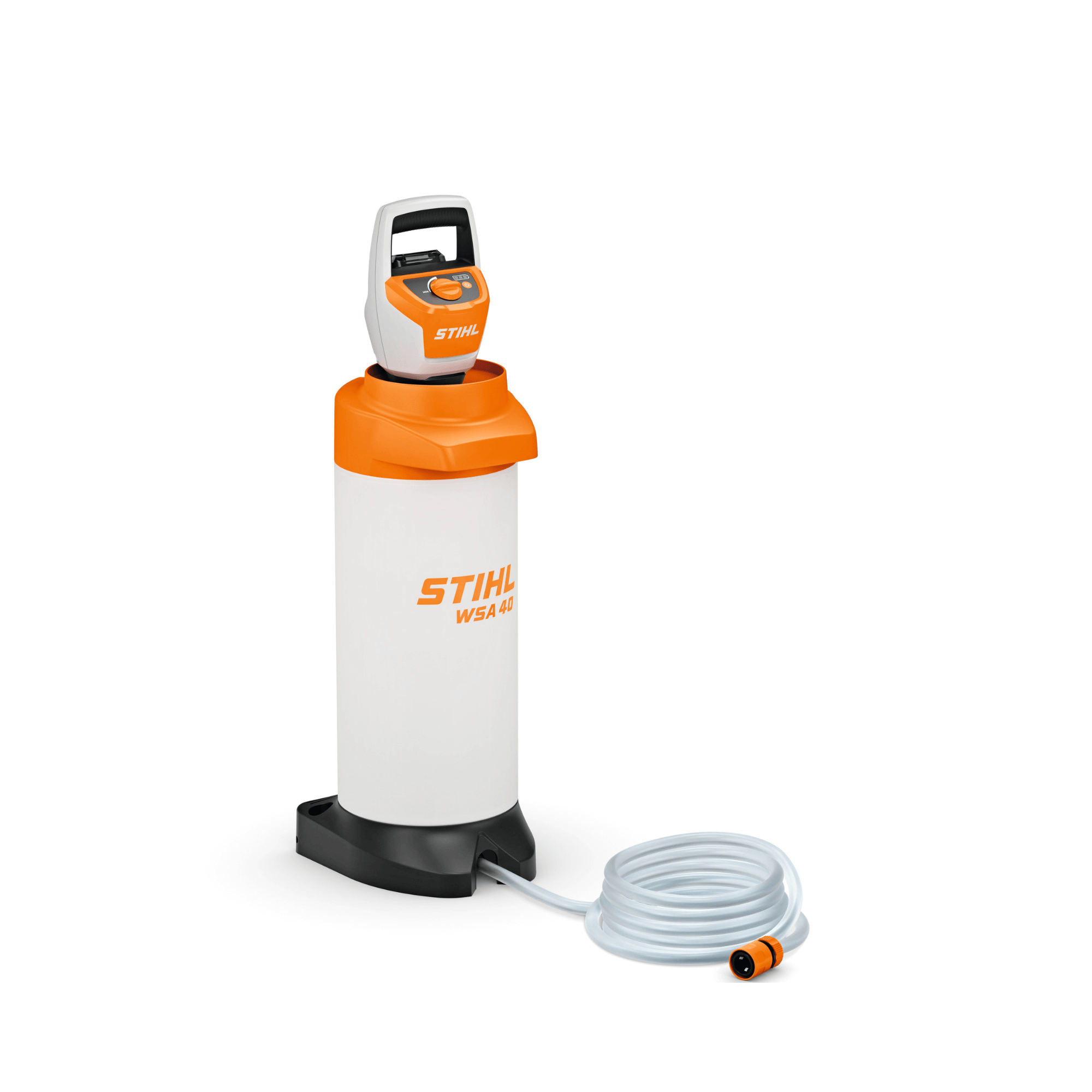 WSA 40 Cordless Pressurised Water Container Battery Set with charger and hose for STIHL cut-off machines.