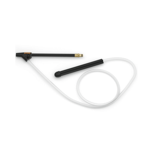 Wet sandblasting device attachment for cleaning brickwork and metal, ideal for tree surgeons using STIHL granulate.