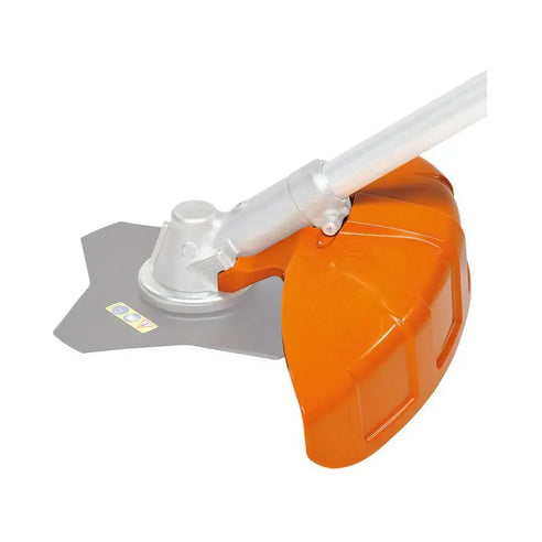 STIHL FSA Brushcutter Guard for safe operation when trimming grass and clearing brush, vital for debris deflection.