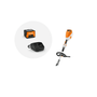 Stihl KMA 80 R cordless tool set. Battery-powered multi-tool engine with interchangeable attachments for yard work