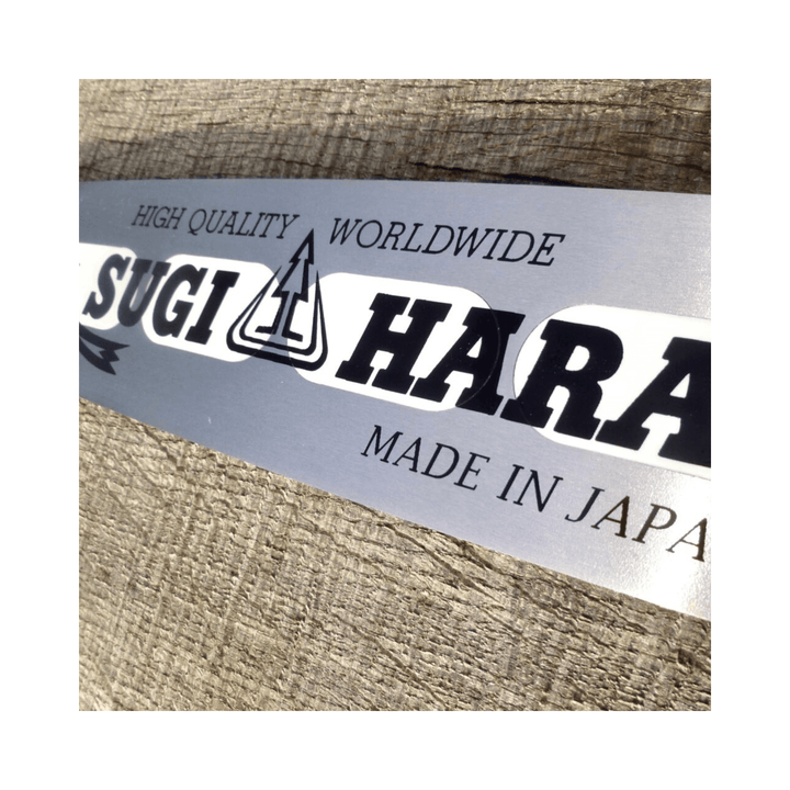 Light Type Pro Chainsaw Bar 13" label from Sugihara, showcasing high quality and made in Japan.