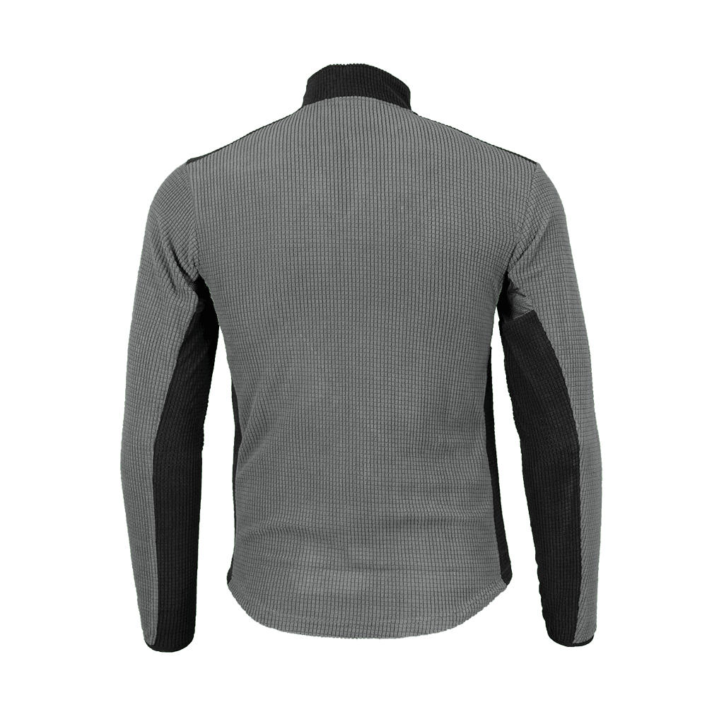 Back view of Ambassador Arctic Long Sleeve Fleece, ideal for tree surgeons with breathable mesh underarm panels.