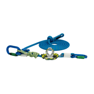 HipSTAR Glide 11.5mm arborist lanyard with carabiners, rope, and knots for tree surgeons.