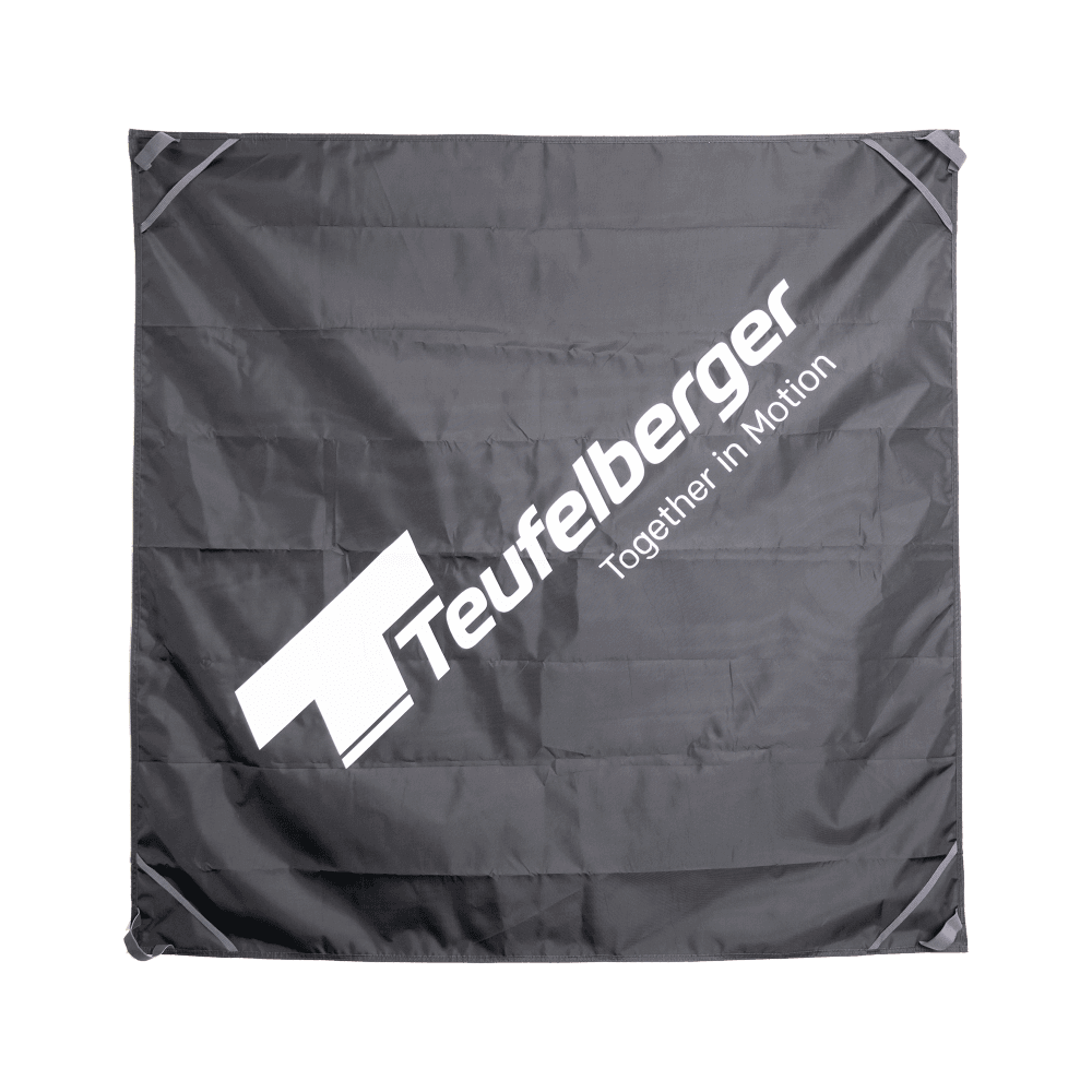 Teufelberger Rope Tarp 125 x 125, durable and lightweight tarp for protecting climbing ropes, essential for tree surgeons.