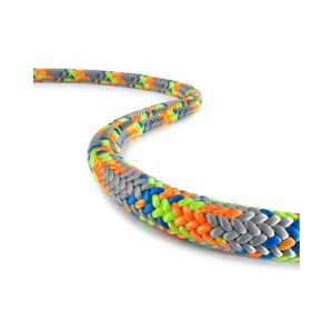 Colorful braided Tachyon Ash 11.5mm climbing rope designed for tree surgeons and climbers.