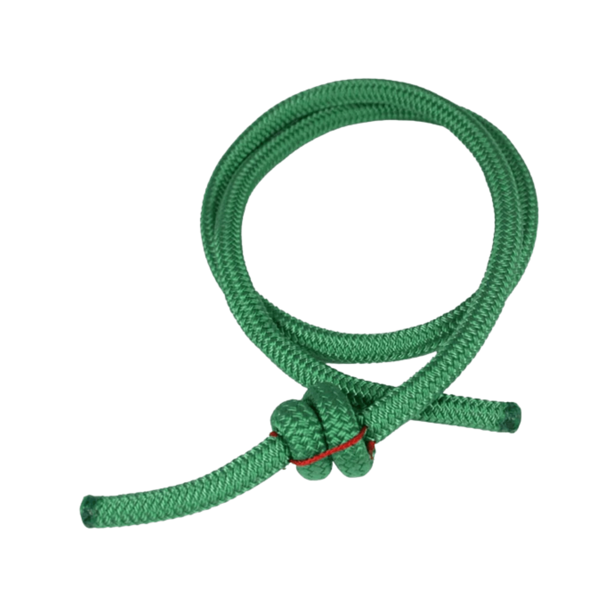 Teufelberger Treemotion Replacement Rope Bridge made of durable green rope with a secure knot.