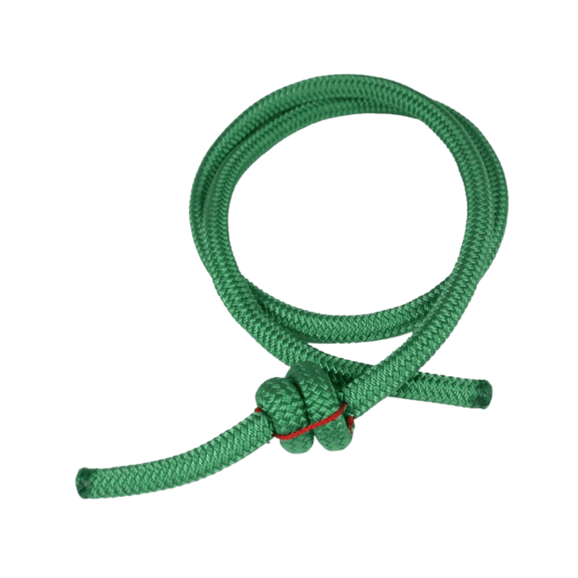Teufelberger Treemotion Replacement Rope Bridge made of durable green rope with a secure knot.