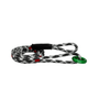 MultiTOOL canopyANCHOR with a black and white rope and green aluminum ring, ideal for tree surgeons.