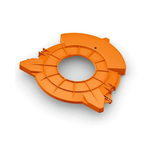 Transport Guard 350 for Stihl FSE65 FR108 Electric Trimmers - genuine STIHL replacement part in bright orange.