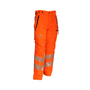 Chainsaw Trouser Hi Vis Orange Type C for tree surgeons, providing enhanced visibility and protection on site.