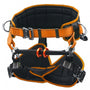 Treehog TH5000 tree climbing harness for tree surgeons, featuring padded loops and quick release buckles.