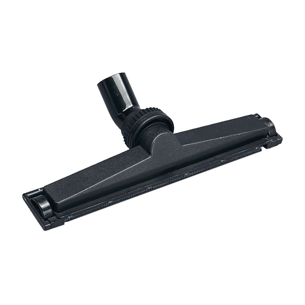 A black universal floor nozzle attachment for a Stihl wet and dry vacuum cleaner.