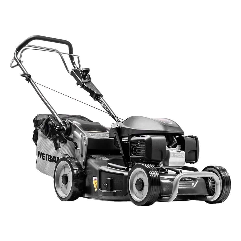 Weibang 50 SVP-H 20" variable speed petrol lawnmower for effortless lawn care and control.