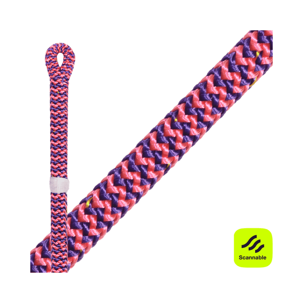 Calamine Climbing Rope 11.7mm with spliced eye, ideal for tree surgeons and arborists.