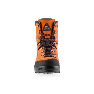 Zamberlan WALD GTX RR Chainsaw Boots in bright orange for tree surgeons, offering cut protection and comfort.