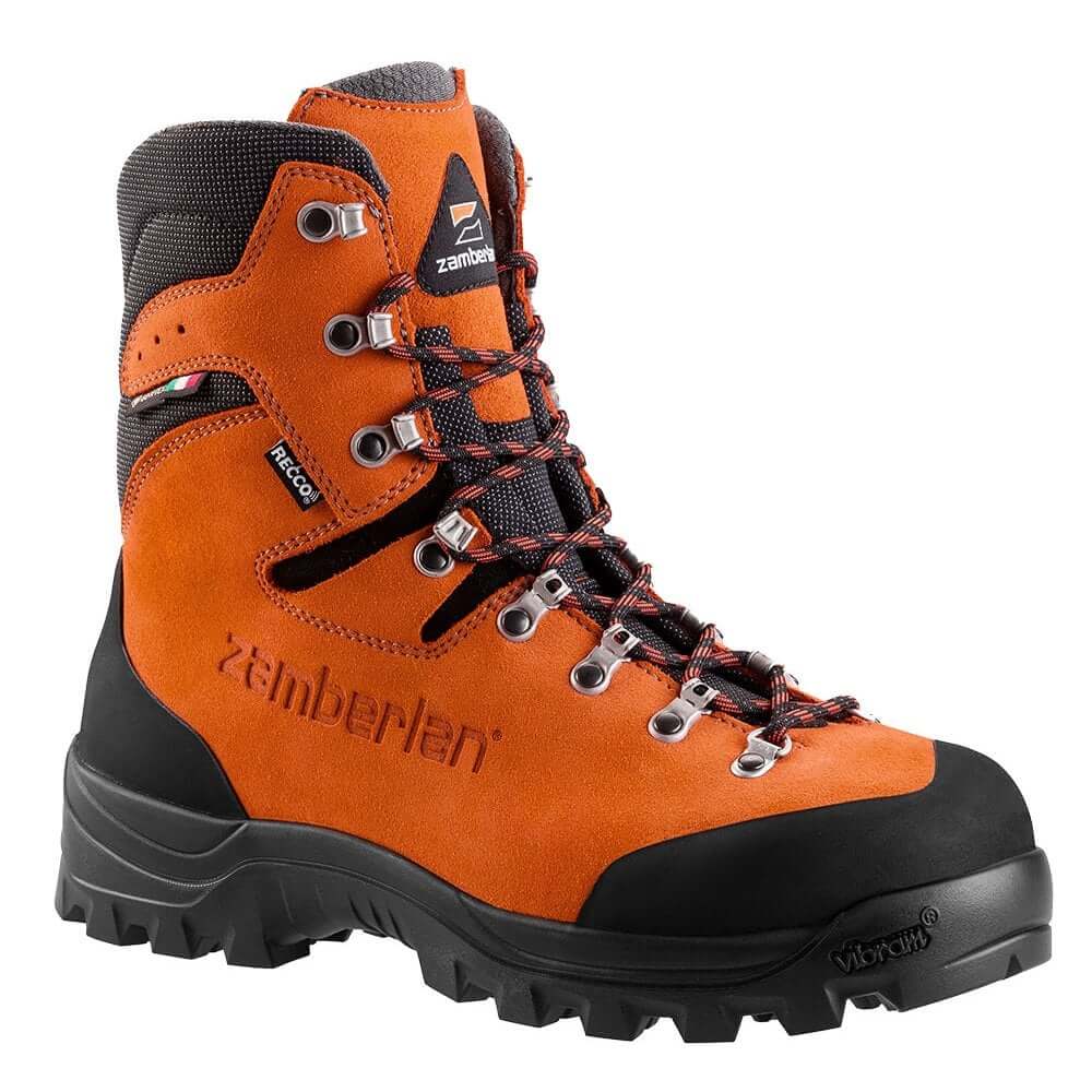 Wald GTX RR Chainsaw Boots by Zamberlan, durable safety footwear for tree surgeons and forestry experts.